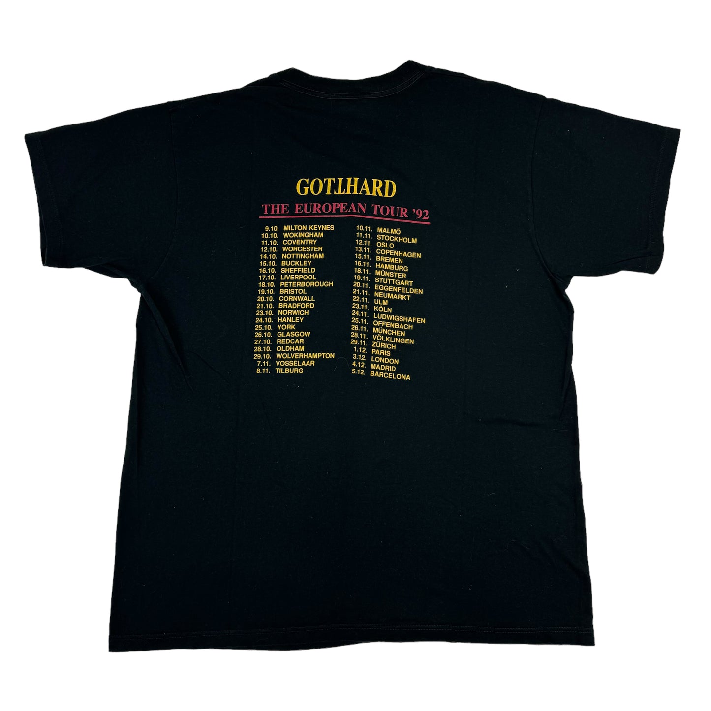 Tricou Gotthard Vintage Din Anul 1992 - XXL