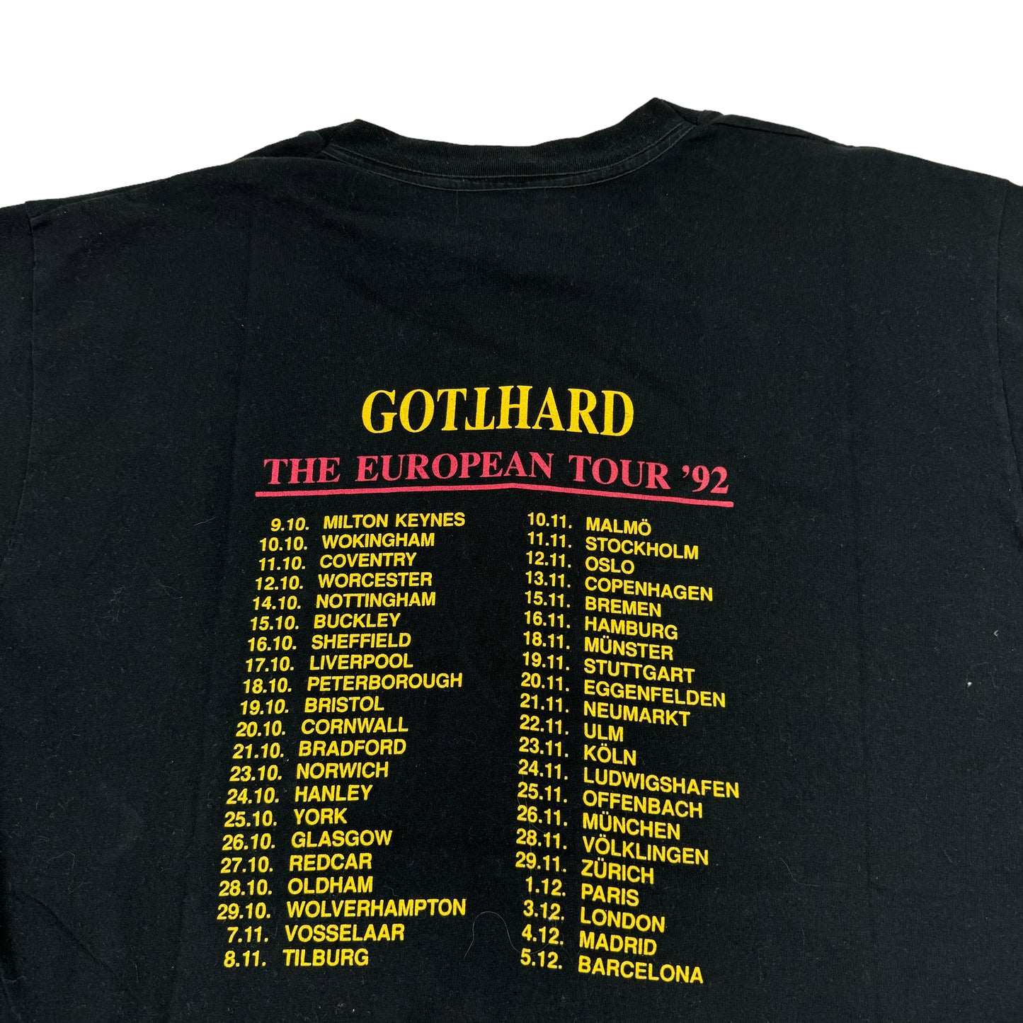 Tricou Gotthard Vintage Din Anul 1992 - XXL