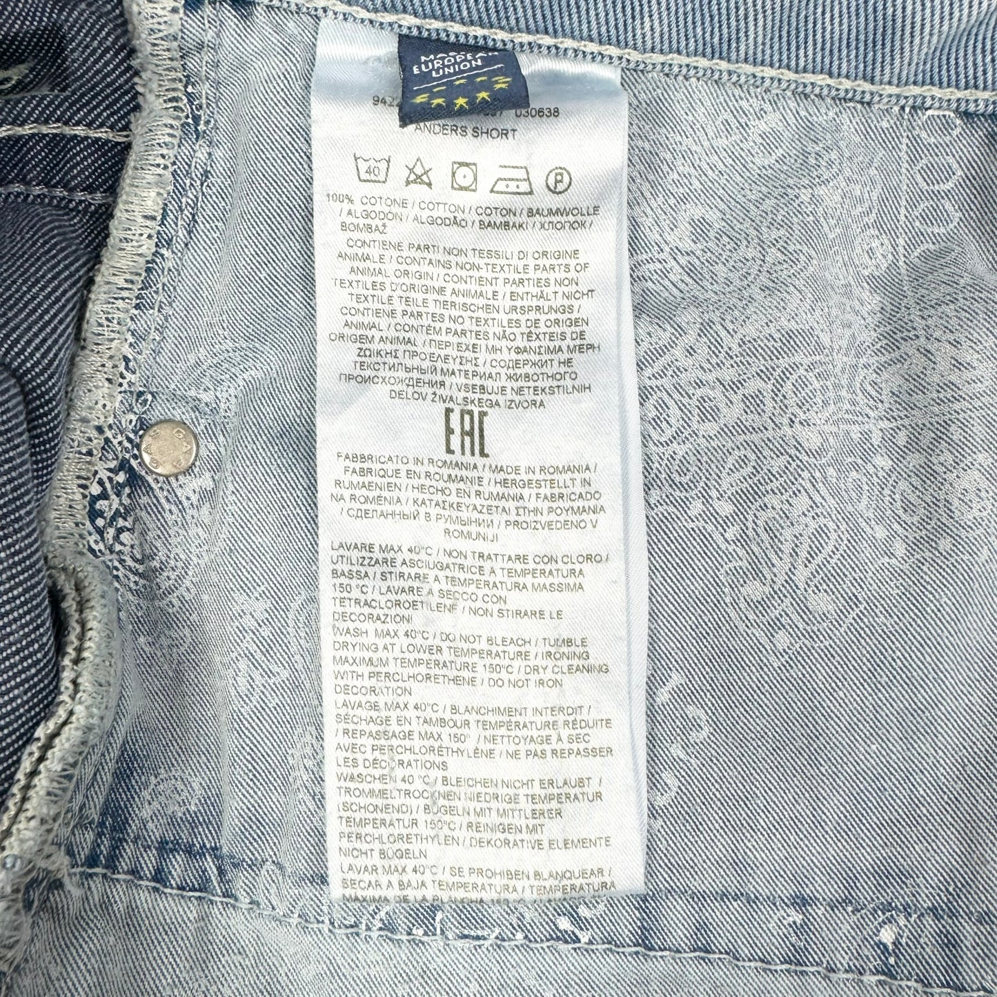 Blugi Scurți GAS - W34