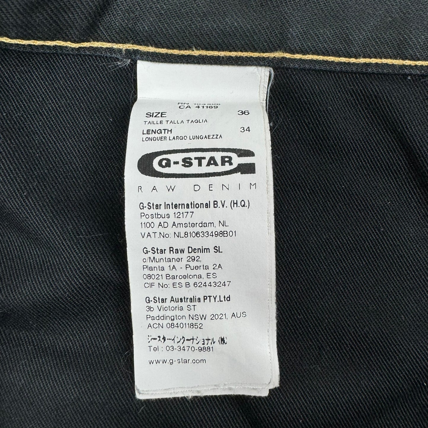 Blugi G-Star - W36/L34