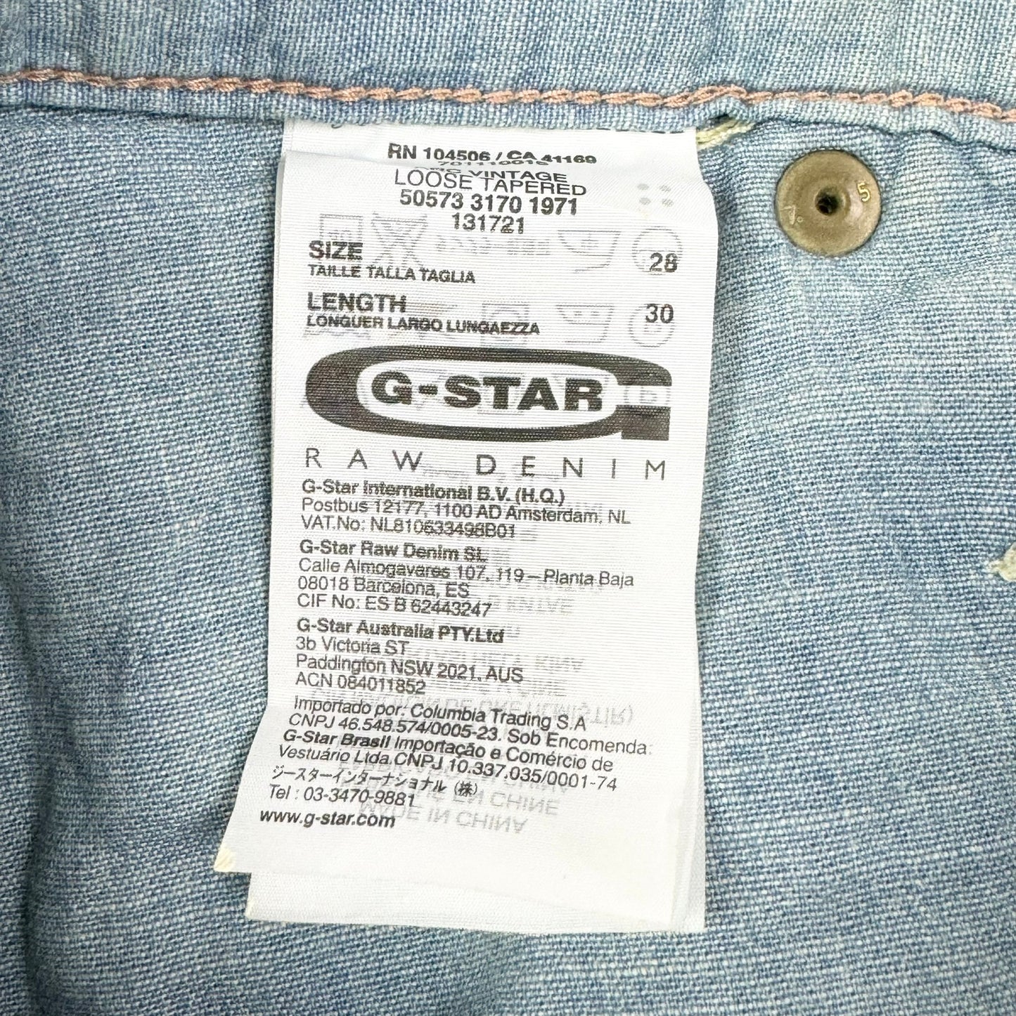 Blugi G-Star - W28/L30