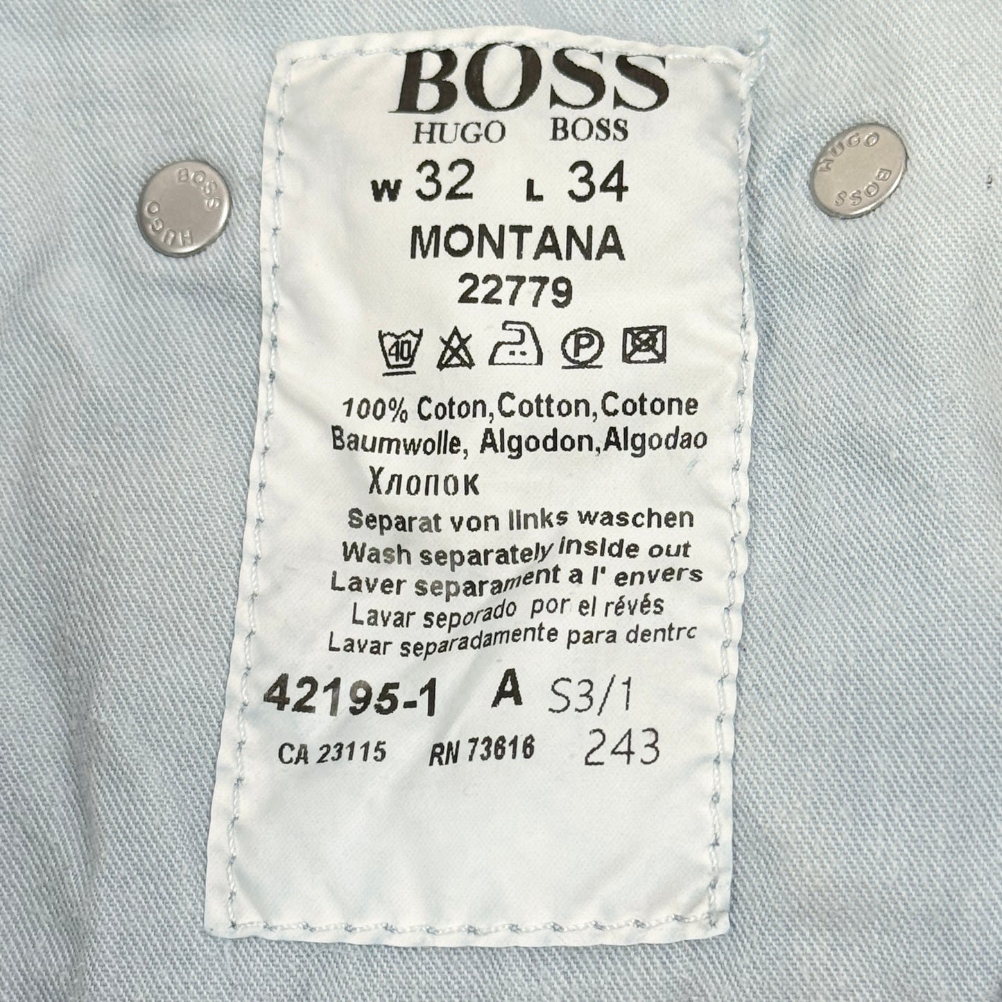 Blugi Hugo Boss Vintage - W32/L34