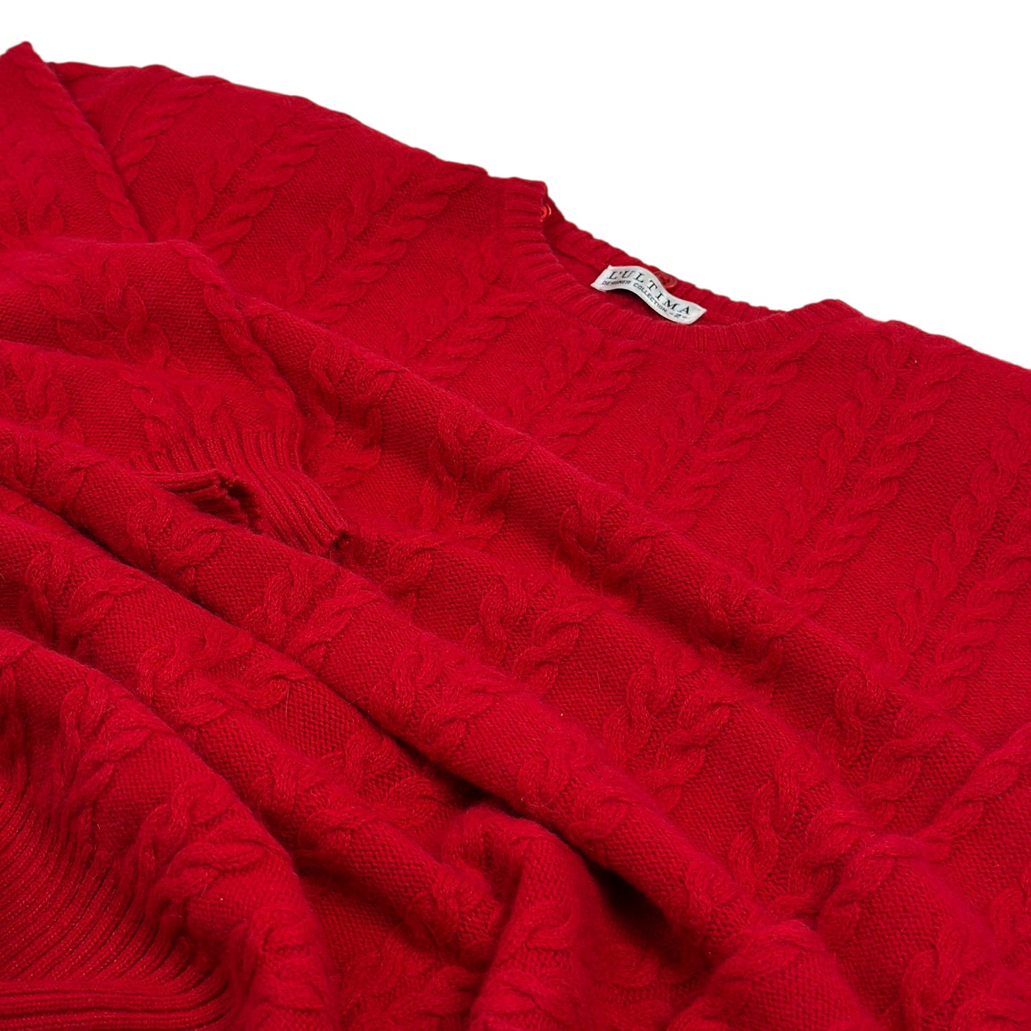 Pulover Lung L'ULTIMA Vintage Femei 70% Lână 20% Angora - XXL