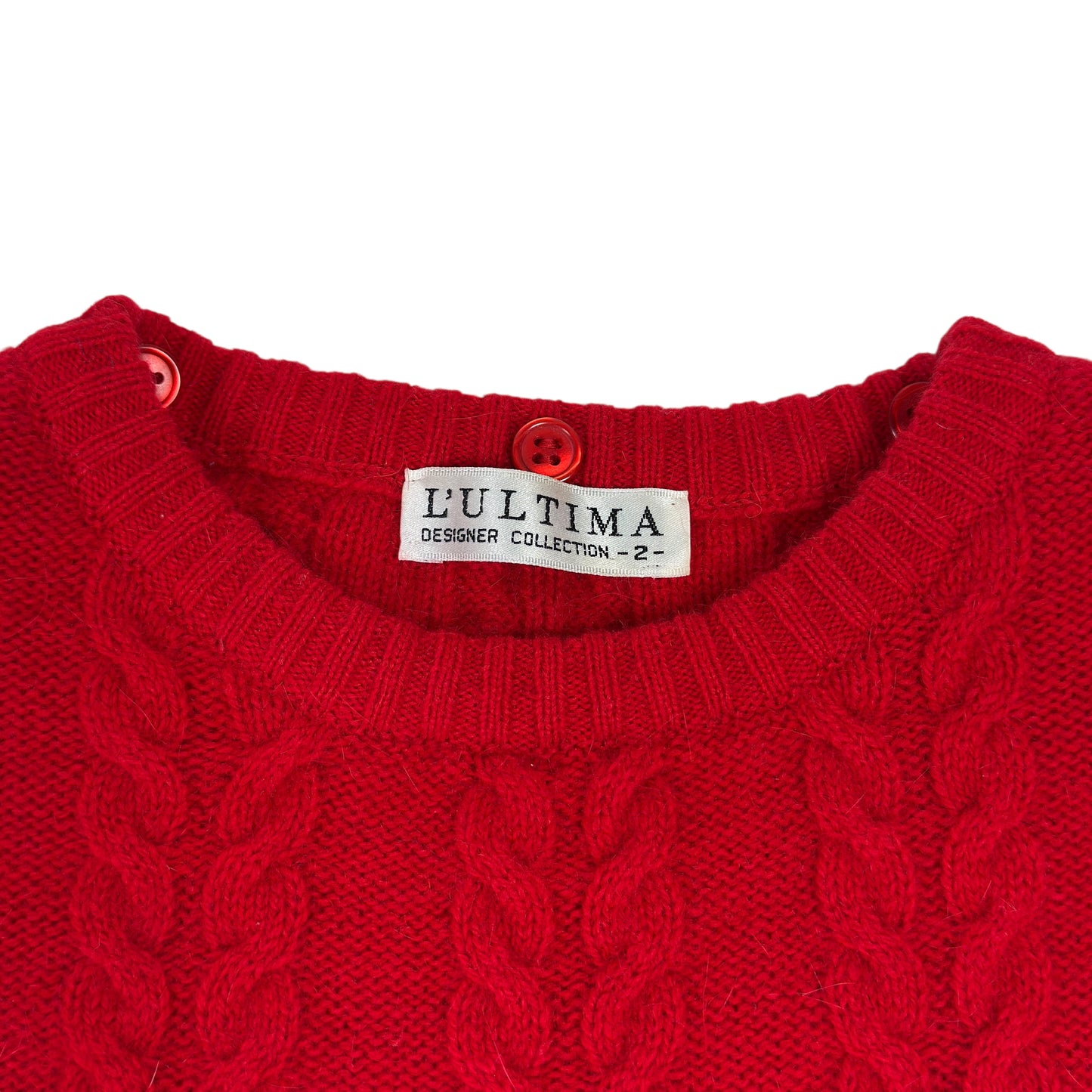Pulover Lung L'ULTIMA Vintage Femei 70% Lână 20% Angora - XXL