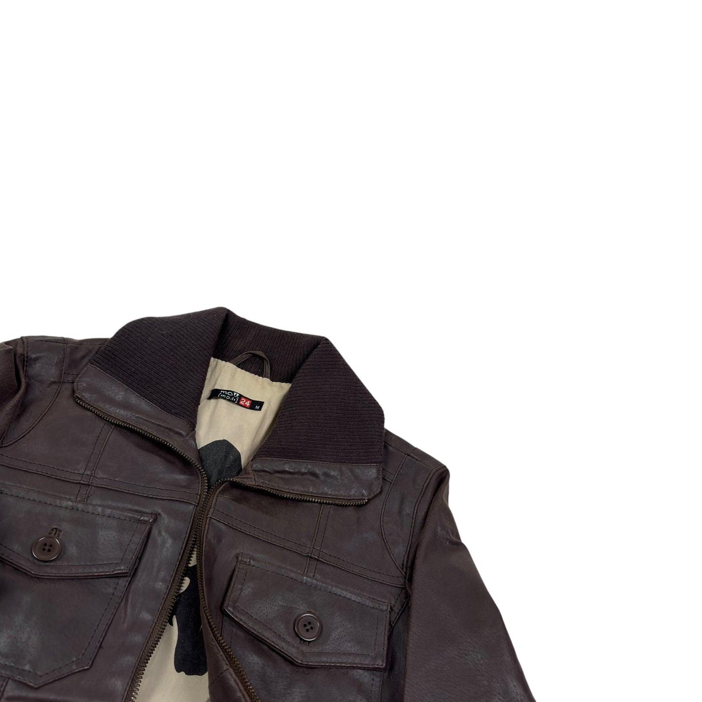 Jachetă Molt Vintage 100% Piele Femei - M