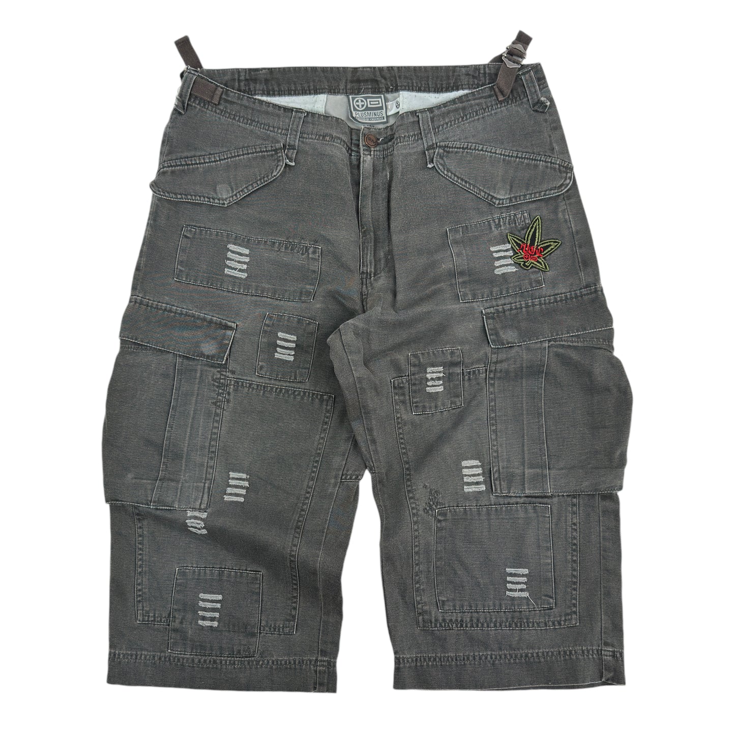 Blugi Trei Sferturi Cargo Plusminus Vintage - L