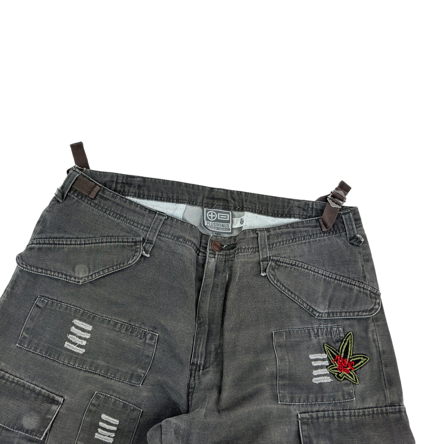 Blugi Trei Sferturi Cargo Plusminus Vintage - L