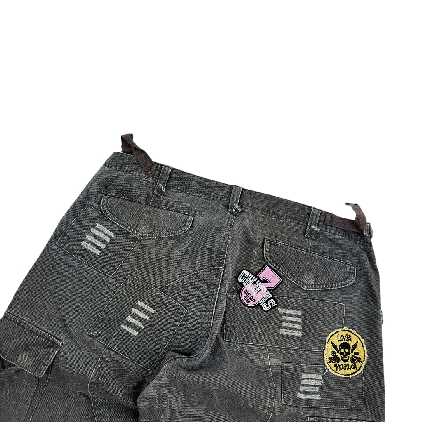 Blugi Trei Sferturi Cargo Plusminus Vintage - L