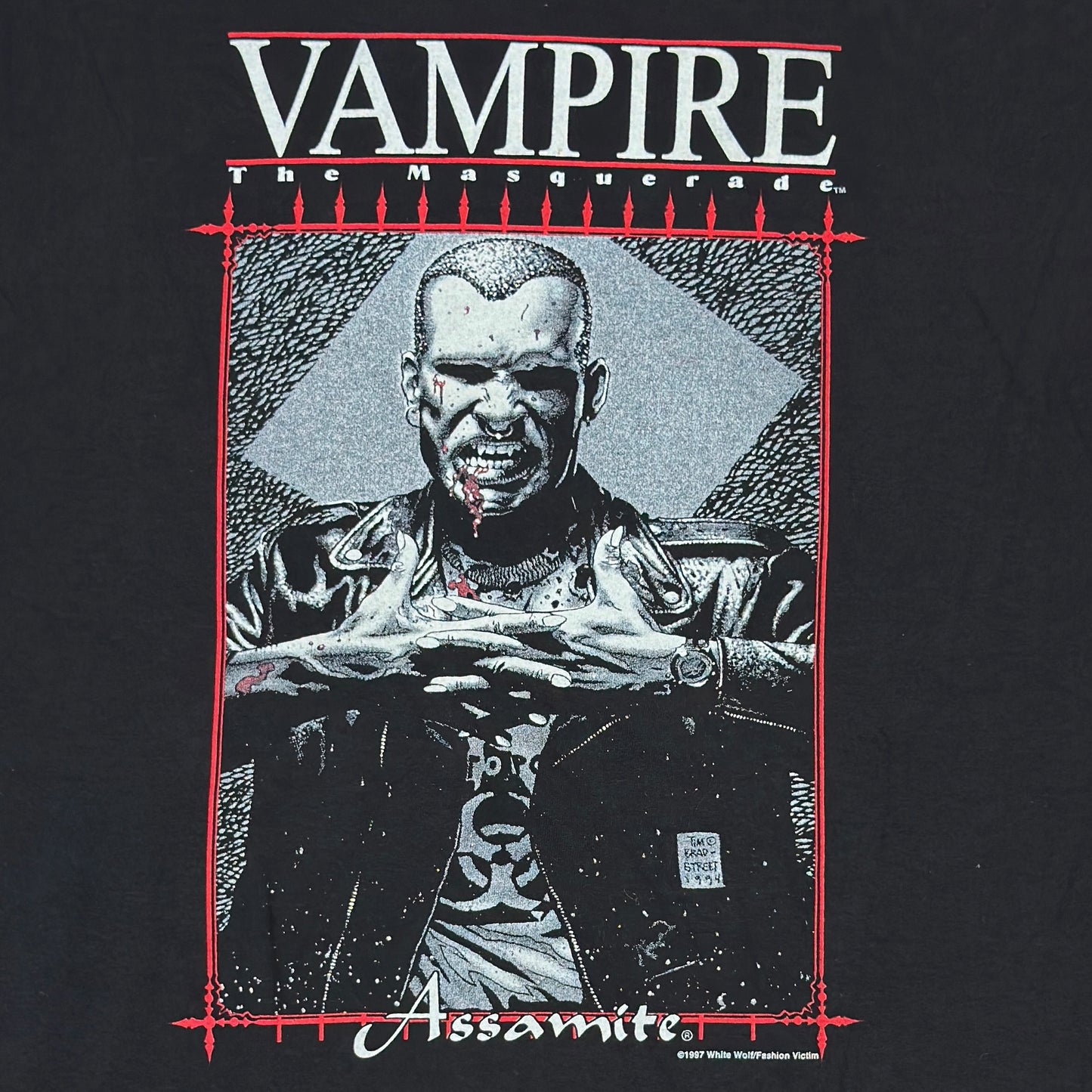 Tricou Vampire The Masquerade Single Stitch Vintage Din Anul 1997 - XL