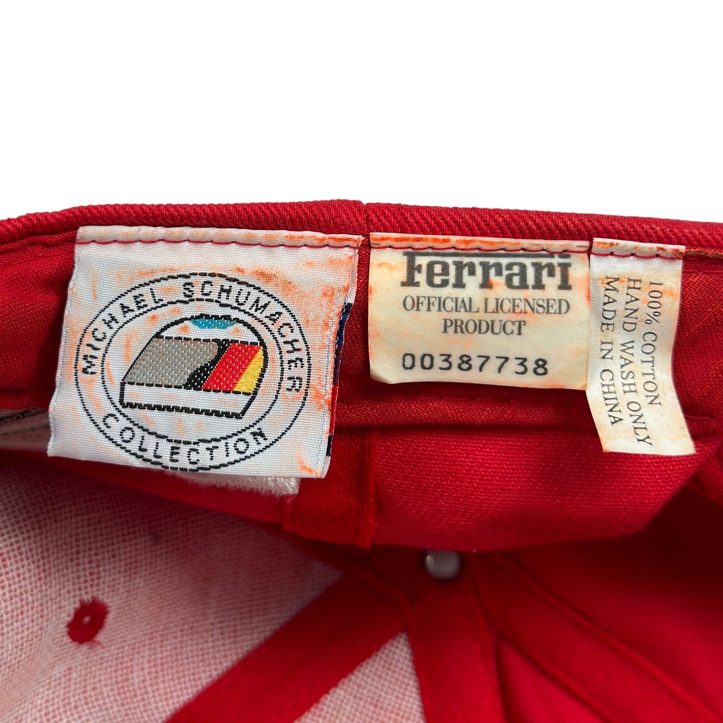 Şapcă Ferrari Michael Schumacher Vintage Din Anul 2000