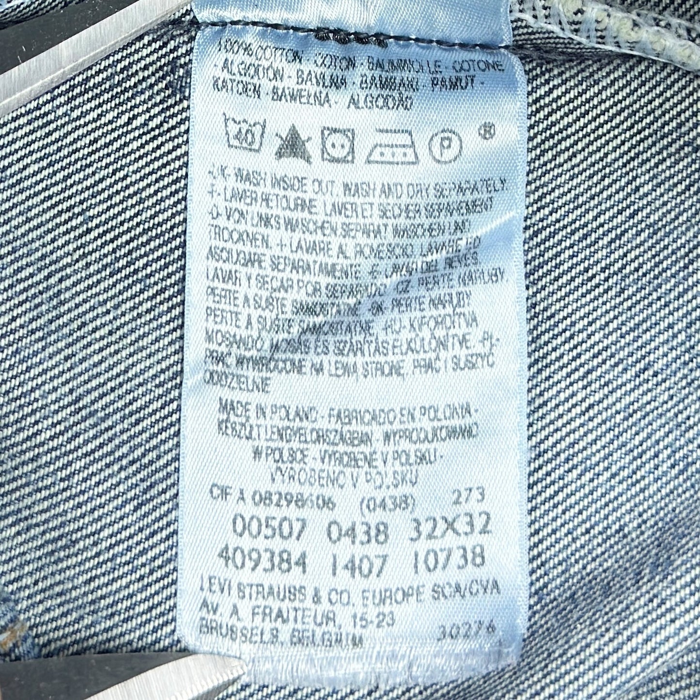 Blugi Levi's 507 Vintage Din Anul 2007 - W32/L32