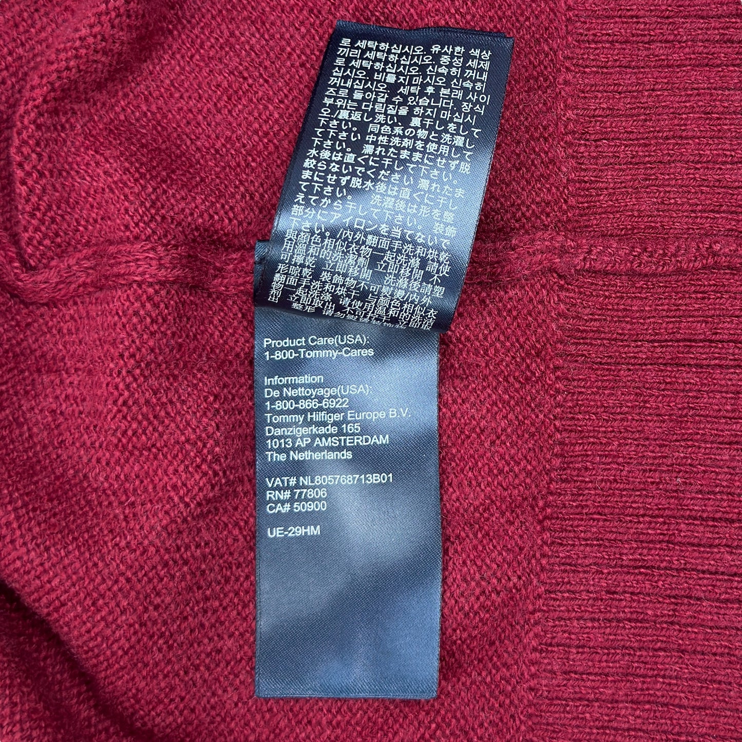 Pulover Tommy Hilfiger Femei 100% Lână - XXL