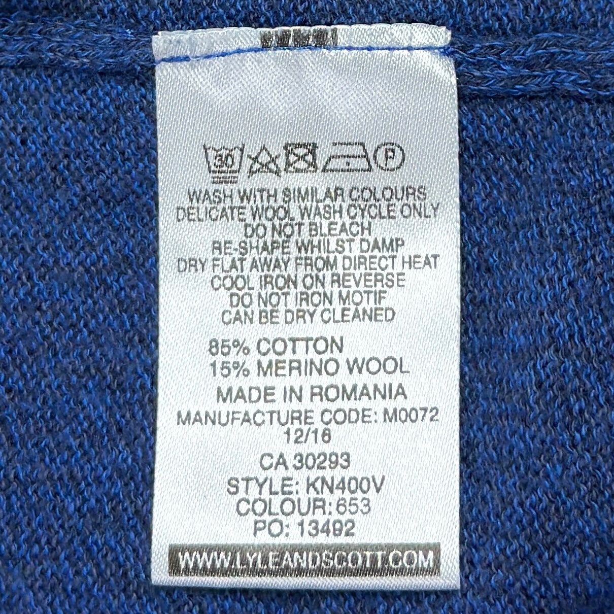 Pulover Lyle&Scott 15% Lână - M