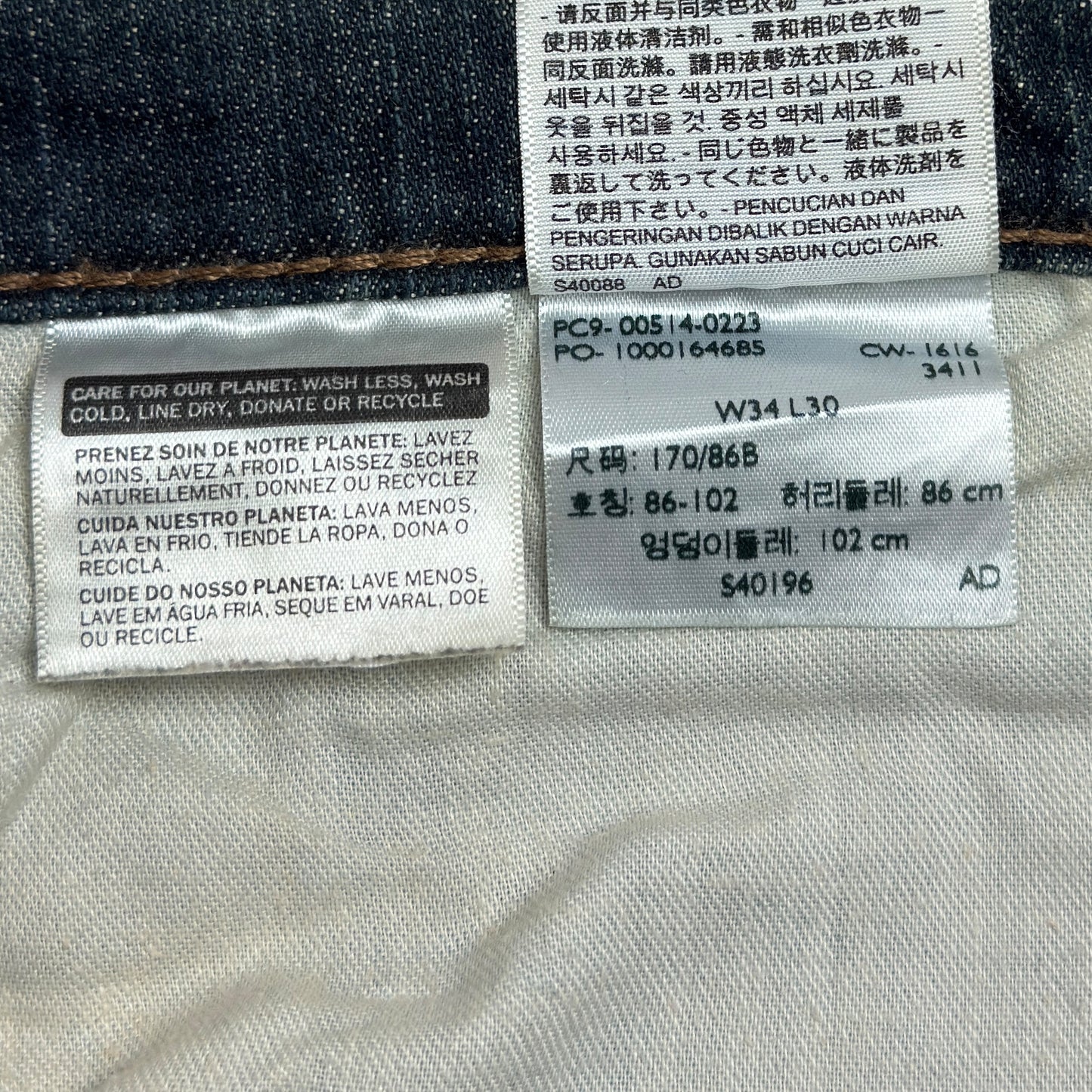 Blugi Levi's 514 - W34/L30