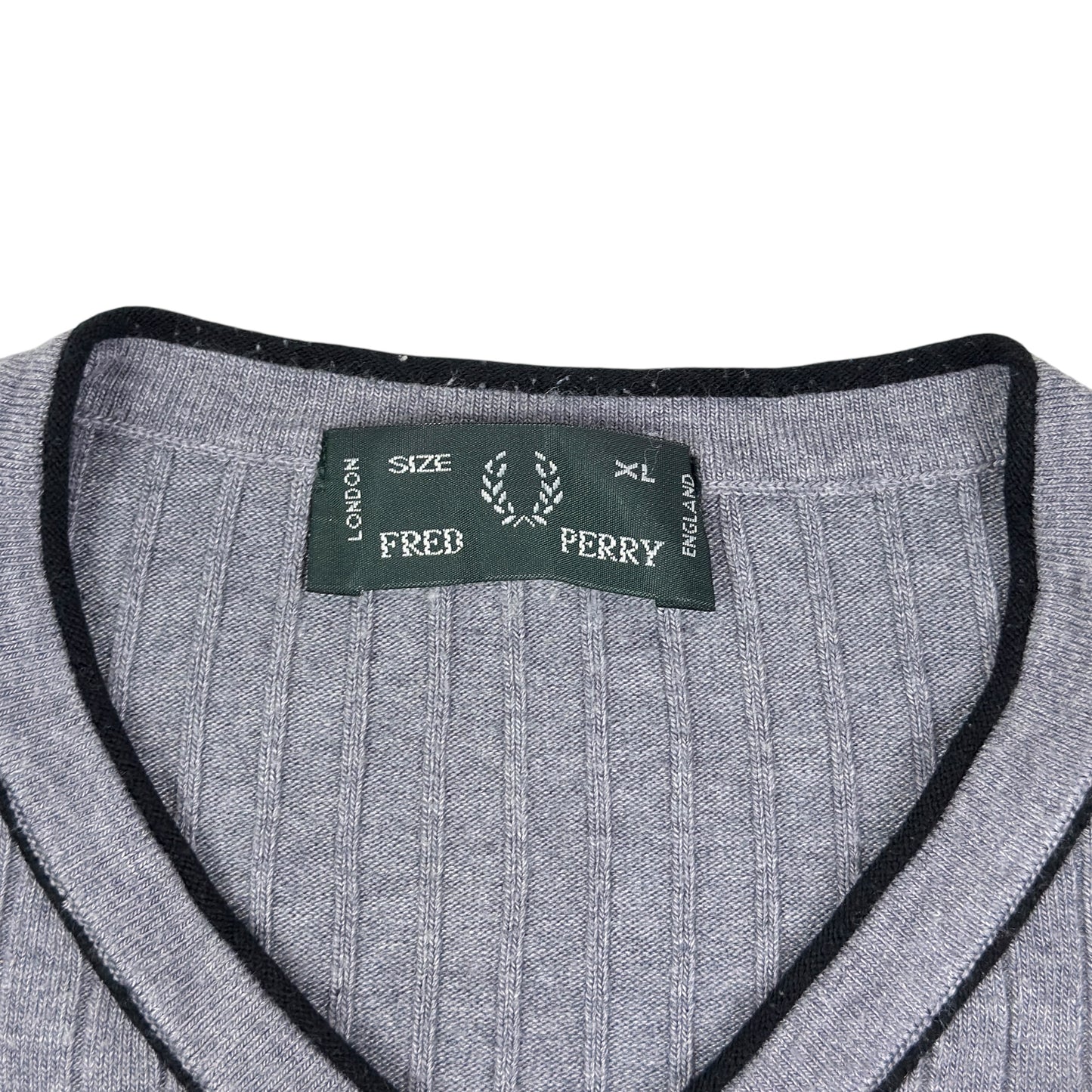 Pulover Fred Perry Vintage 50% Lână 10% Cașmir - XL