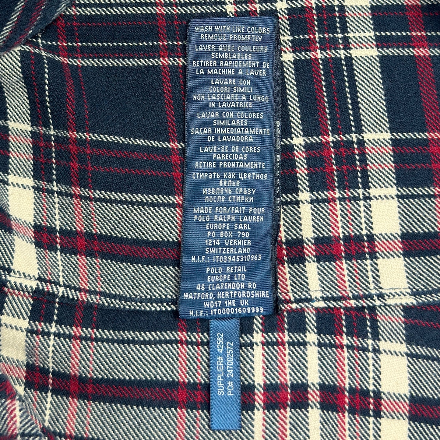 Cămașă Flannel Ralph Lauren Vintage Femei - S