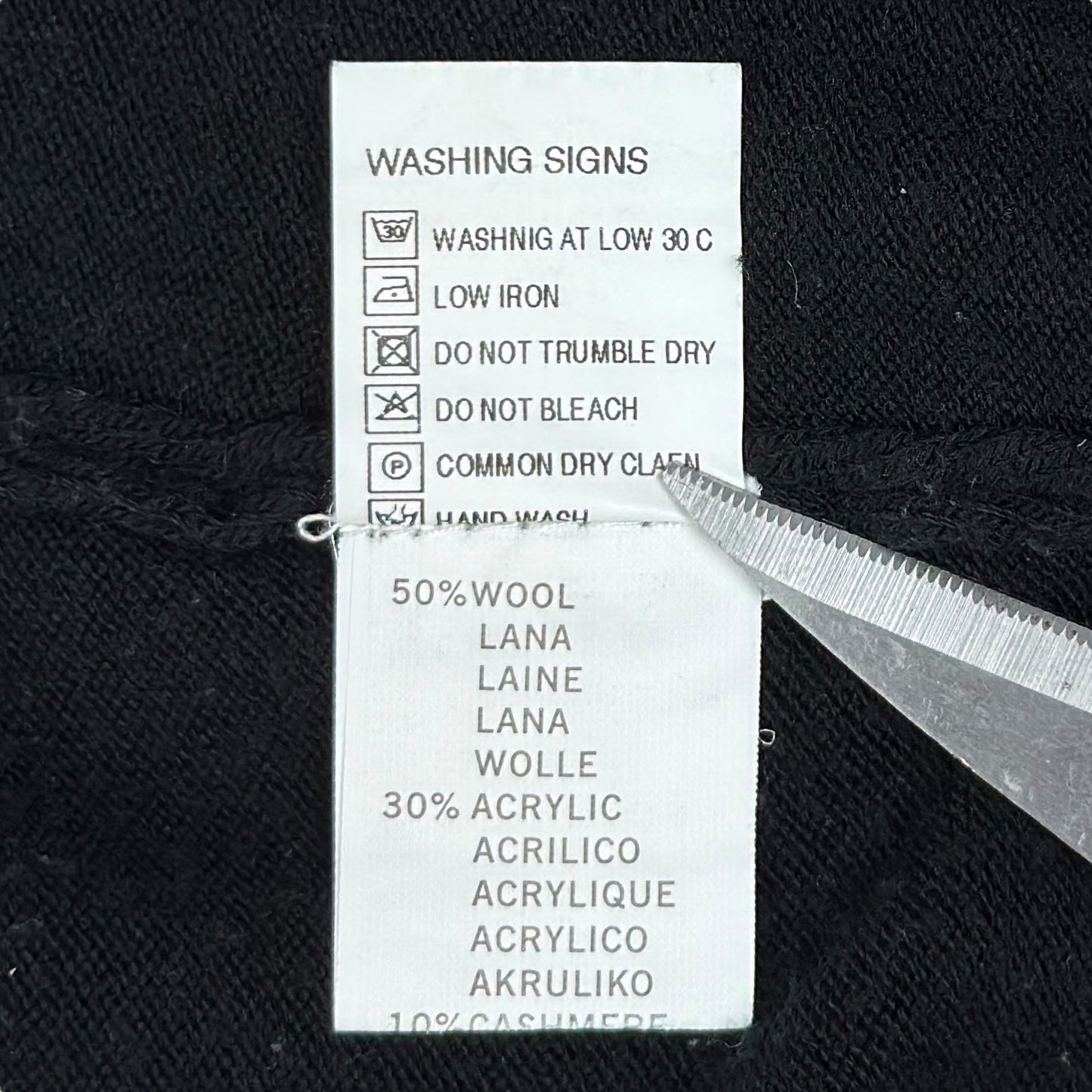 Pulover Fred Perry Vintage 50% Lână 10% Cașmir - XL