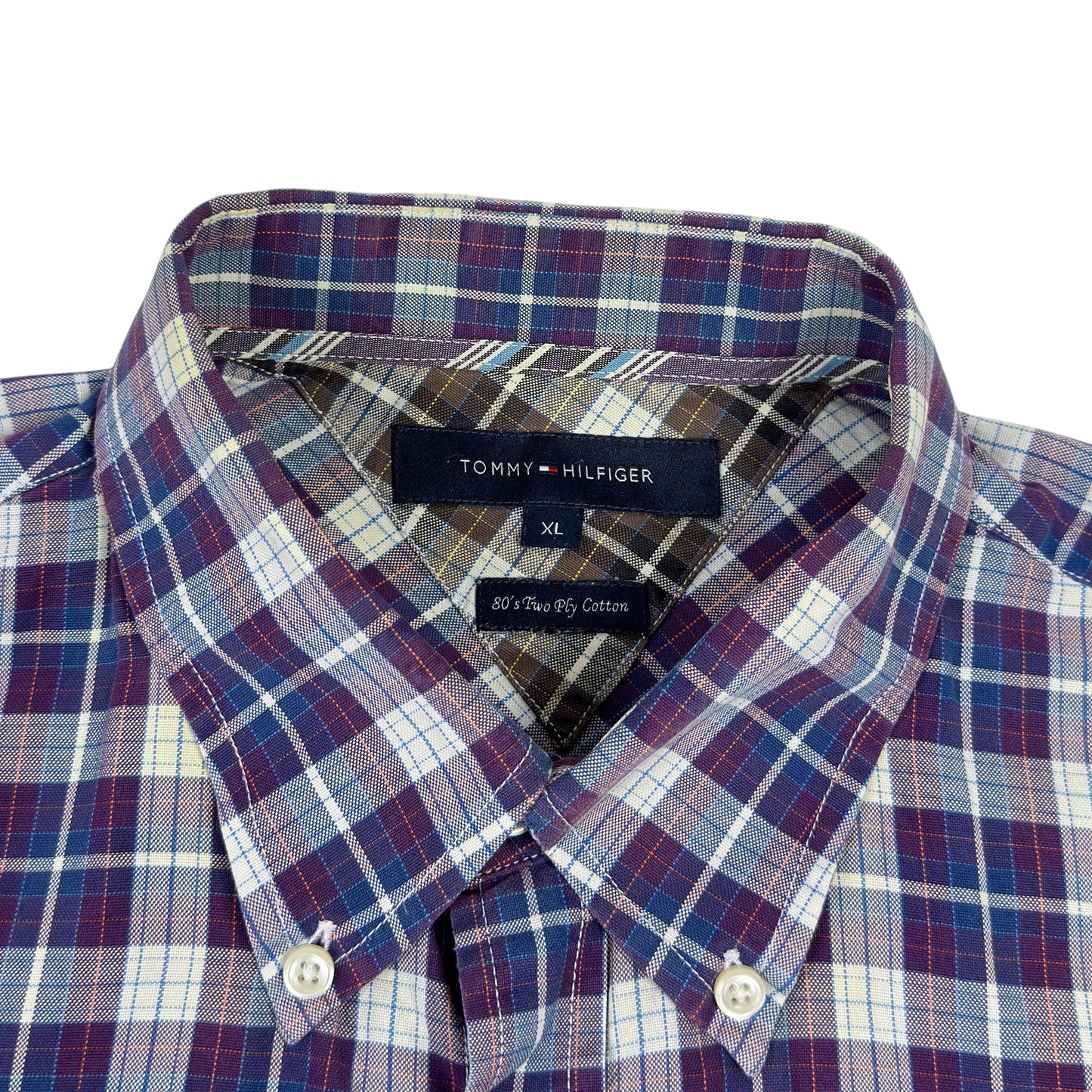 Cămașă Flannel Tommy Hilfiger Vintage - XL