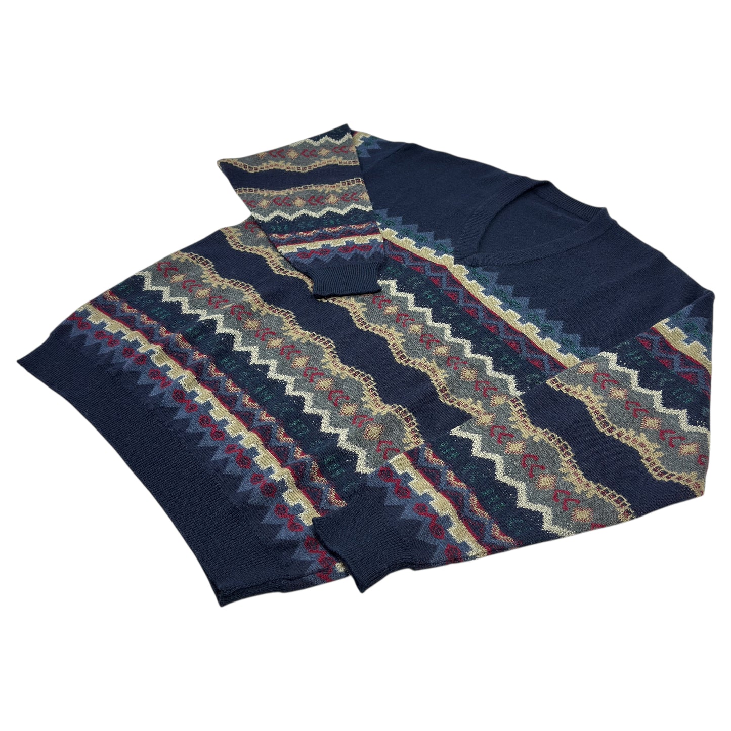 Pulover Vintage 50% Lână - L