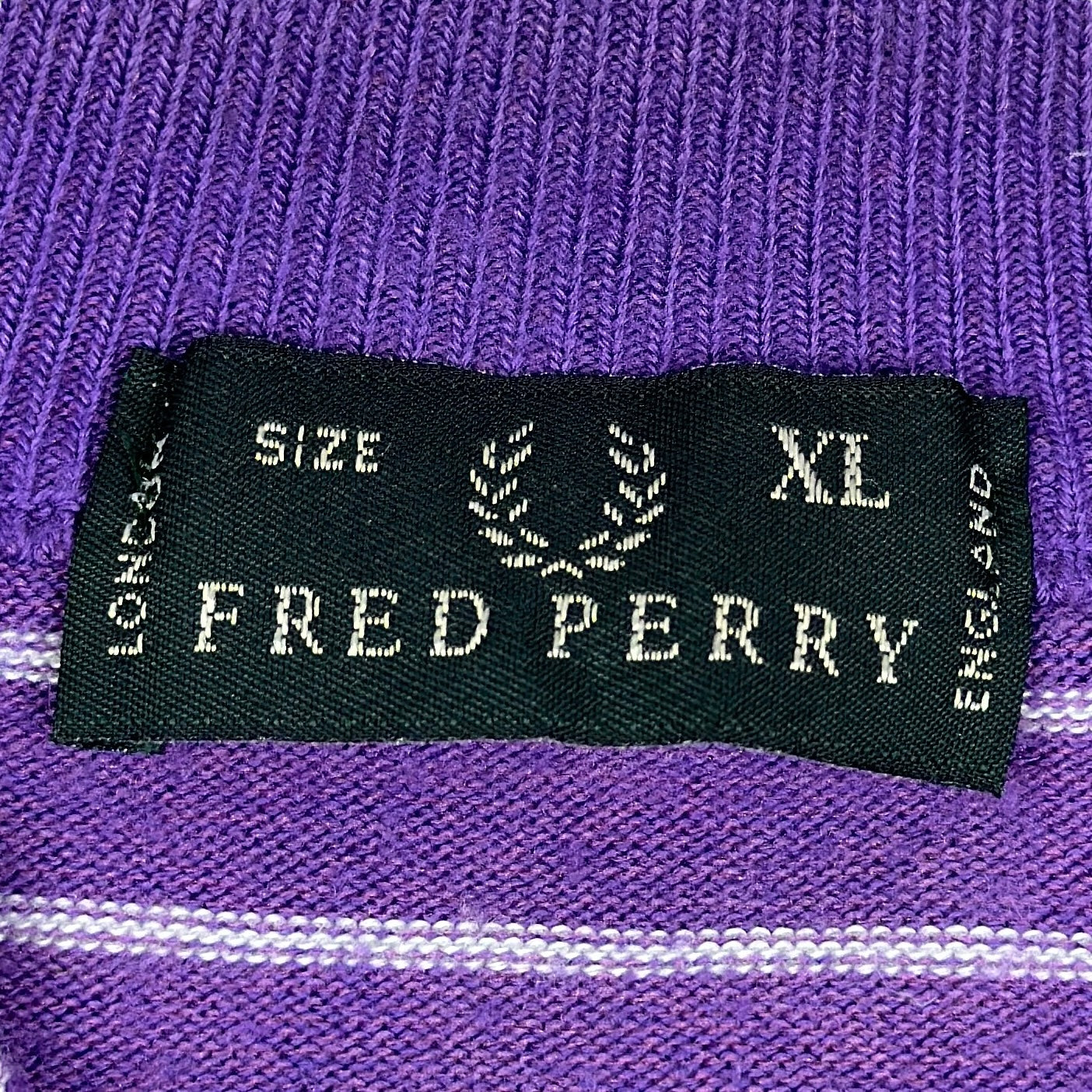 Pulover Fred Perry Vintage 80% Lână - M