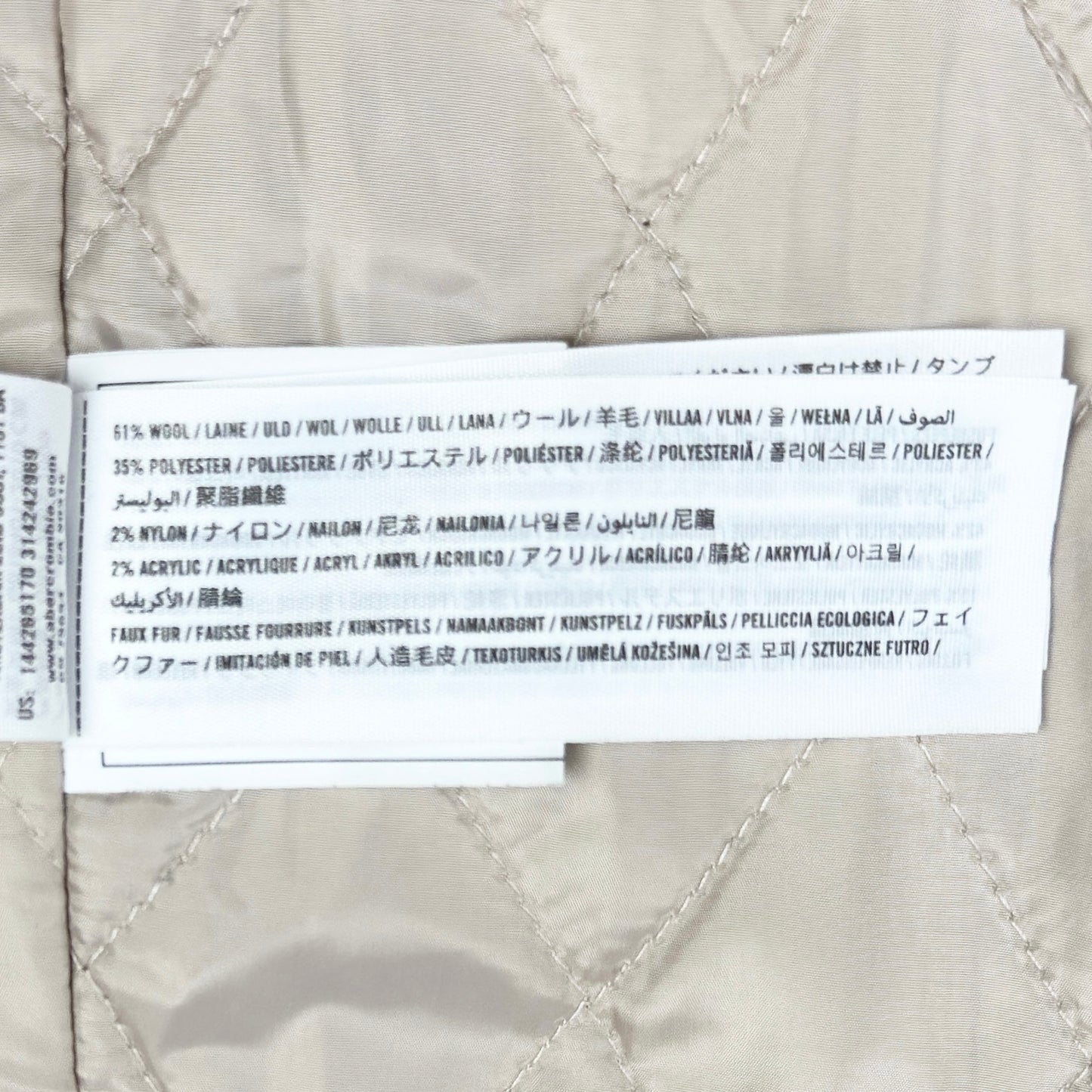 Palton Abercrombie&Fitch Femei 61% Lână - M