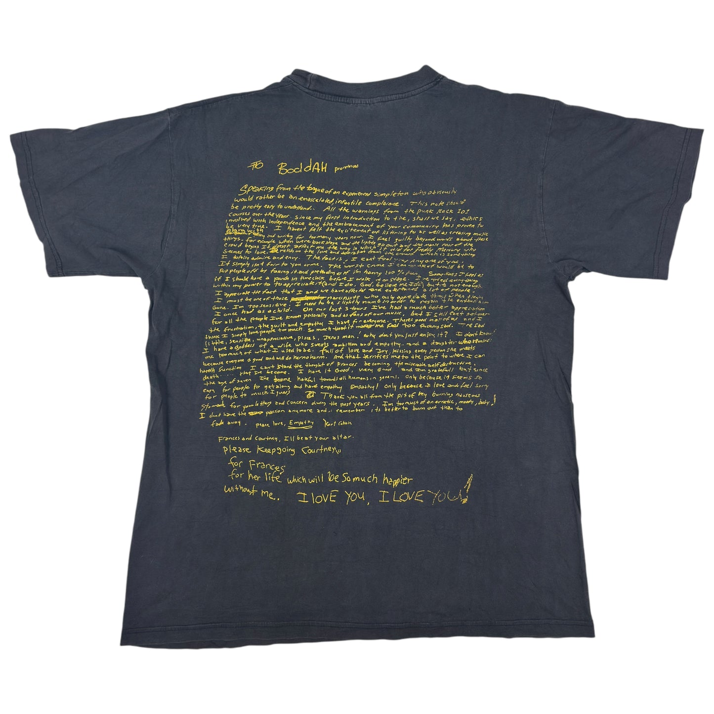 Tricou Nirvana x Kurt Cobain Memorial Vintage 90s - XL