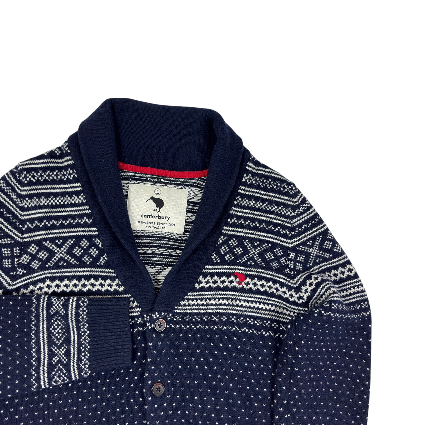 Cardigan Canterbury 80% Lână - L