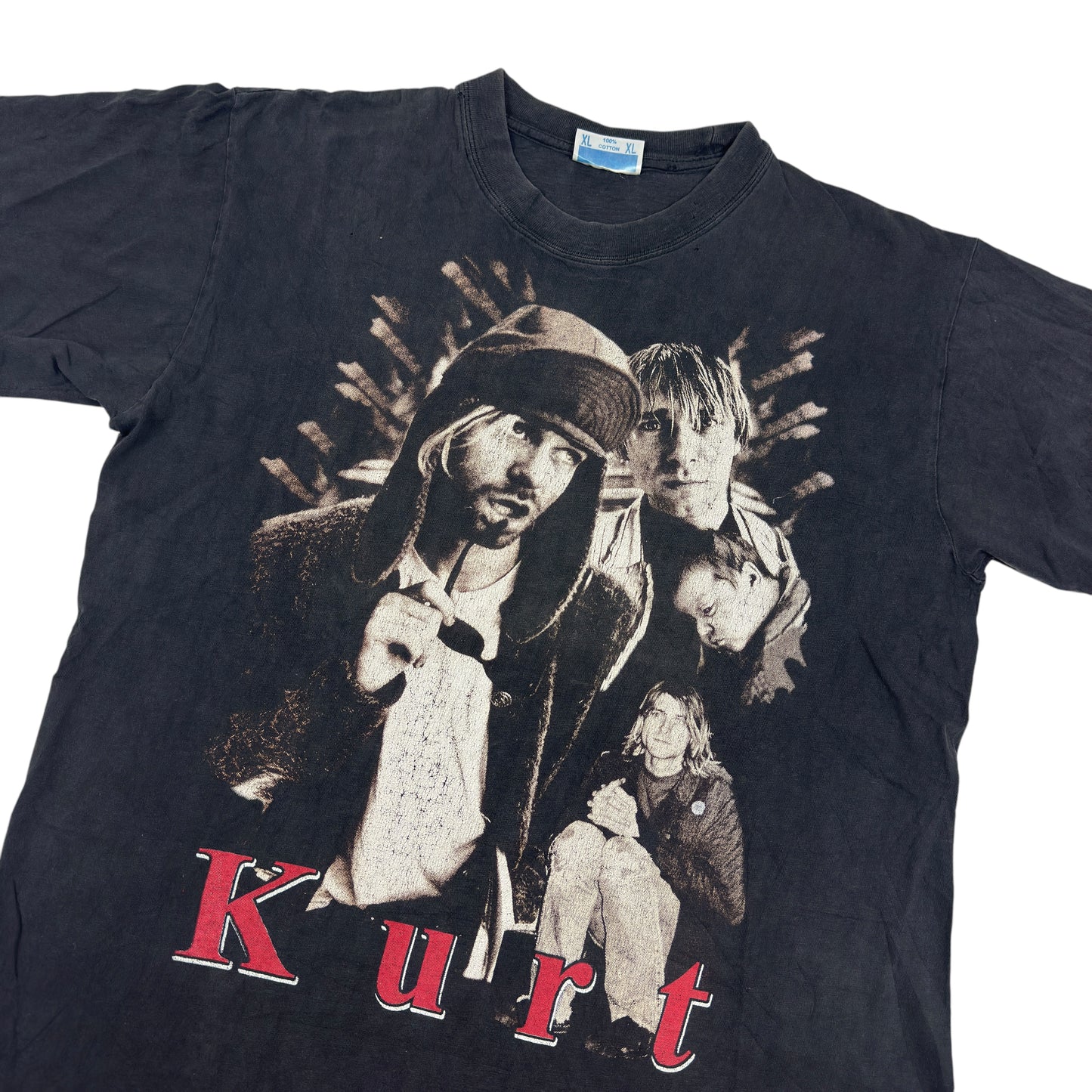 Tricou Nirvana x Kurt Cobain Memorial Vintage 90s - XL