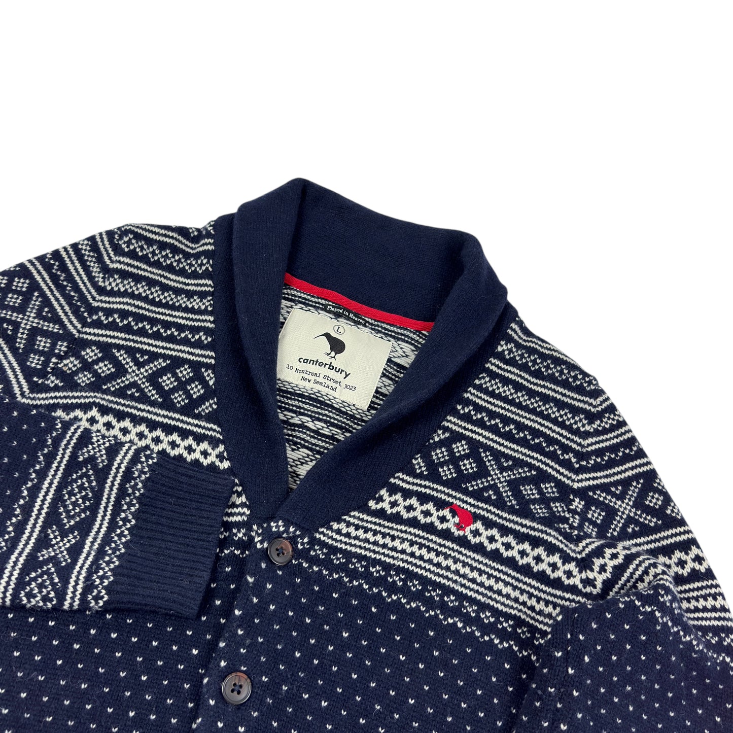 Cardigan Canterbury 80% Lână - L
