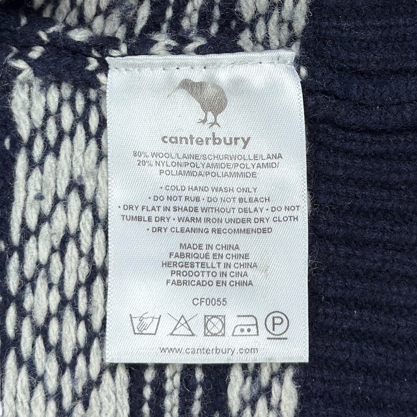 Cardigan Canterbury 80% Lână - L