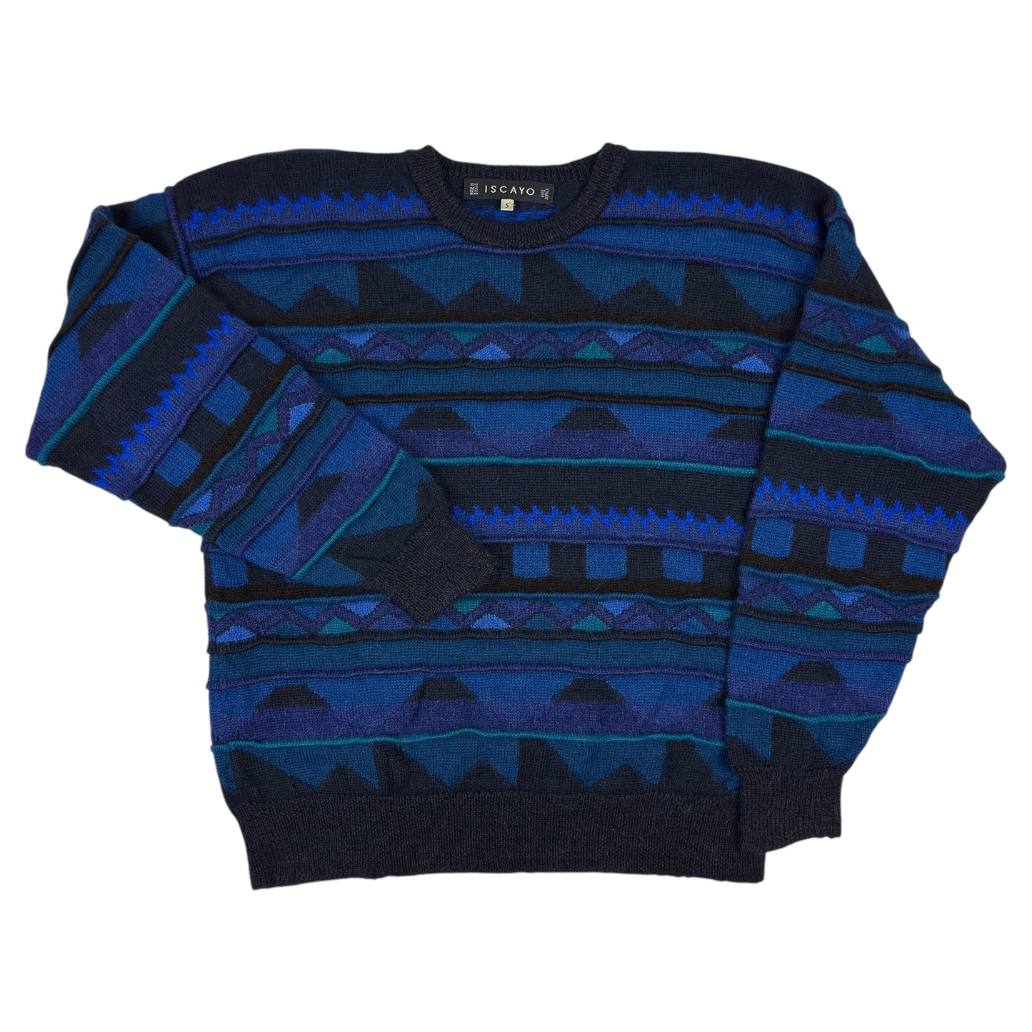 Pulover ISCAYO Vintage 100% Lână Alpaca - S