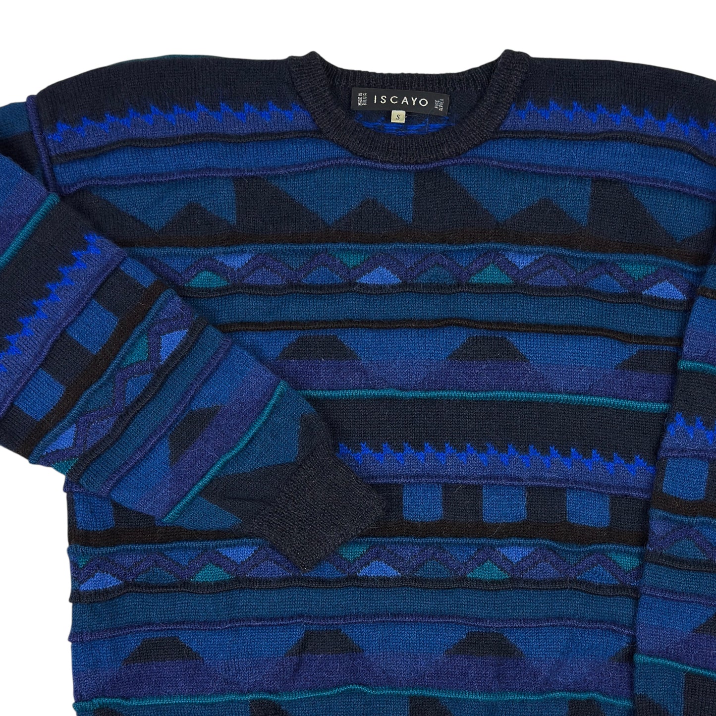 Pulover ISCAYO Vintage 100% Lână Alpaca - S