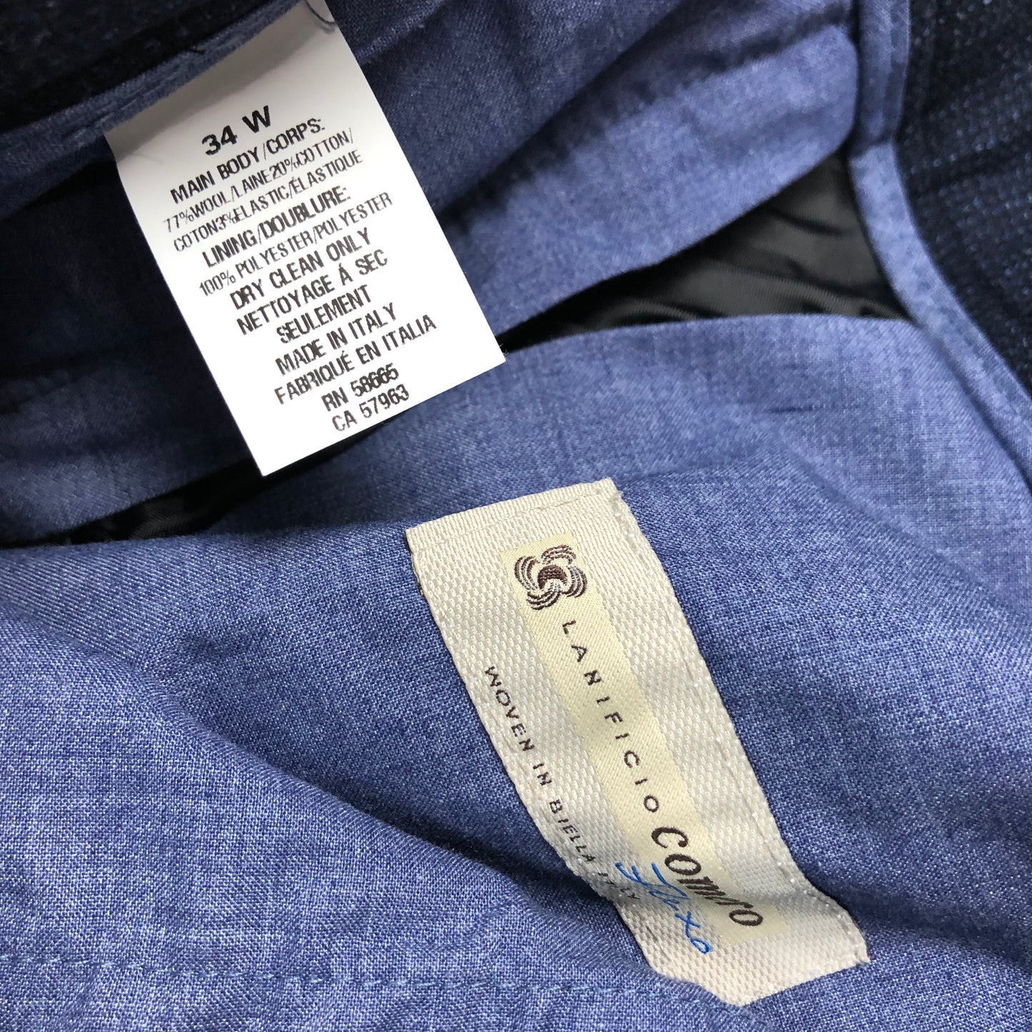 Pantaloni Lantificio 80% Lână - W34/L30