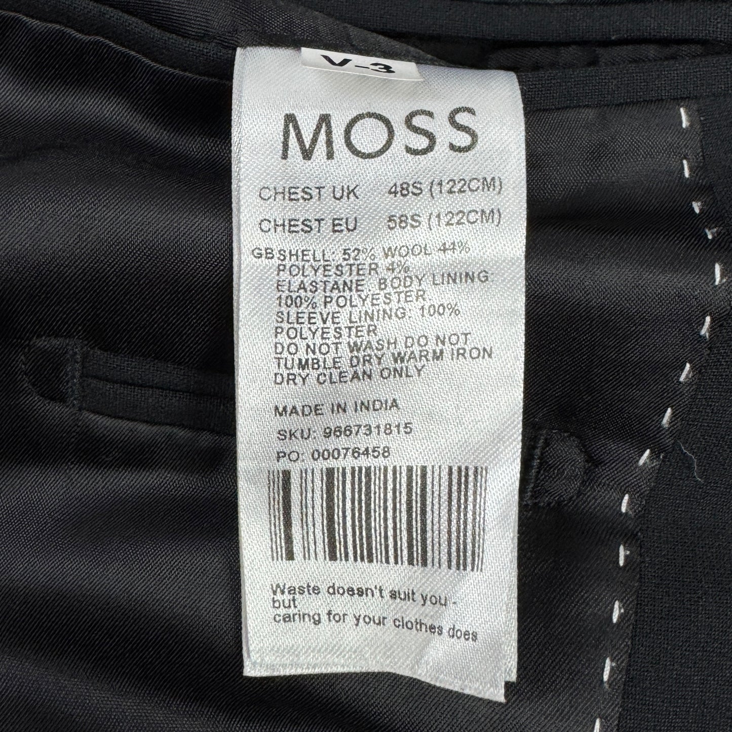 Sacou MOSS 52% Lână - L/XL