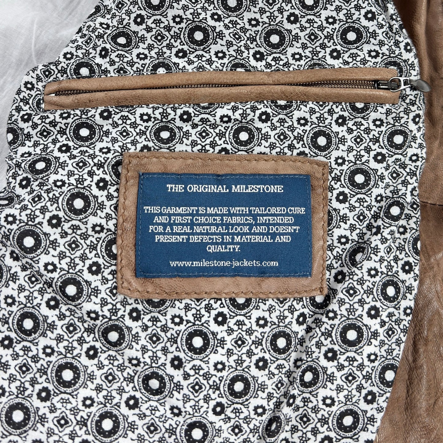 Jachetă Milestone 100% Piele - M