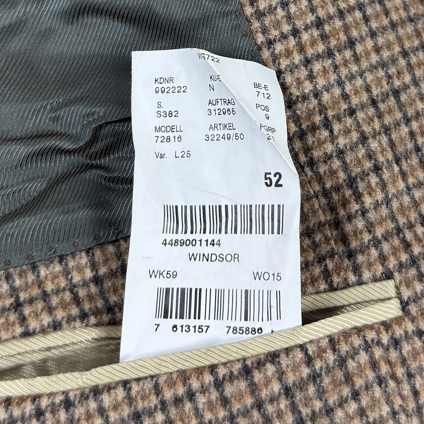 Sacou Windsor 92% Lână 8% Caşmir - M/L