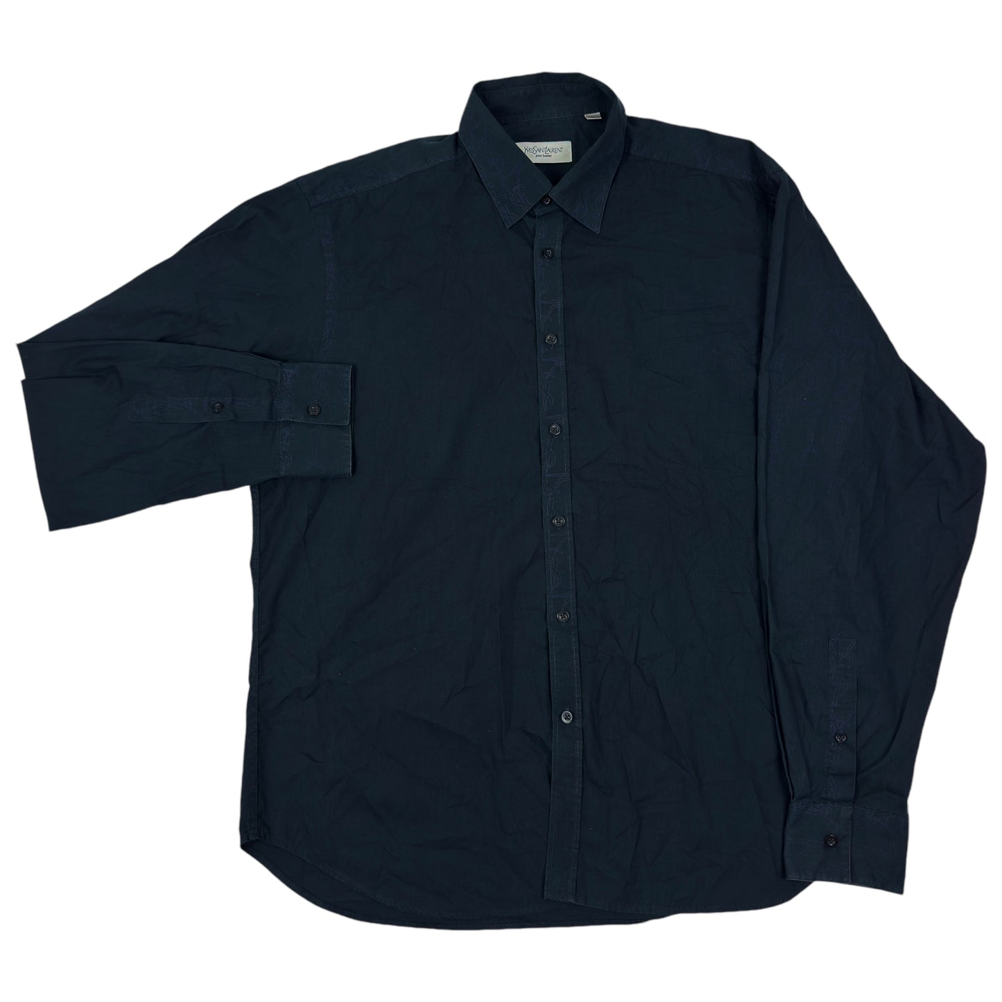 Cămașă YSL YvesSaintLaurent Monogram Print Vintage