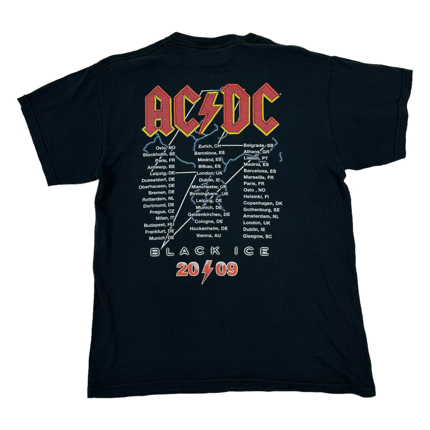 Tricou AC/DC Vintage Din Anul 2009 - M