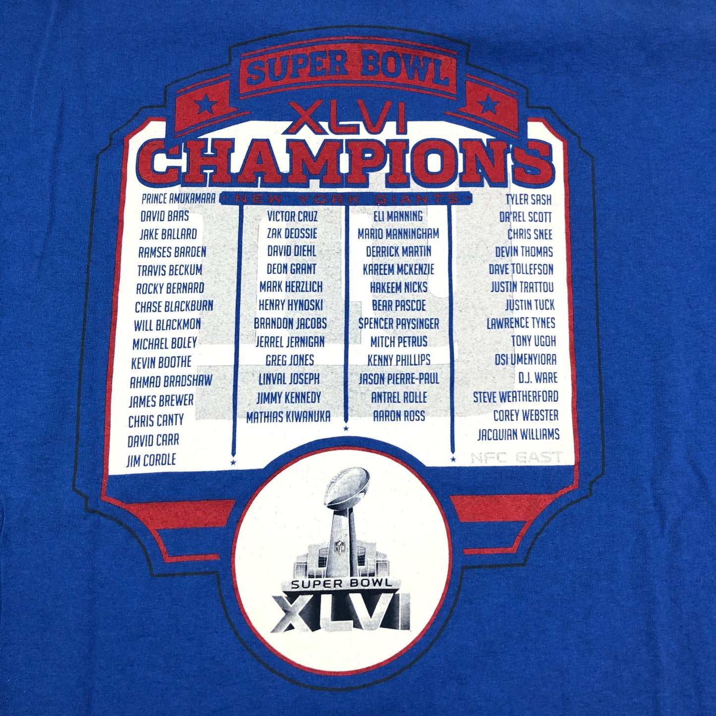 Tricou Super Bowl New York Giants Vintage Din Anul 2012 - L