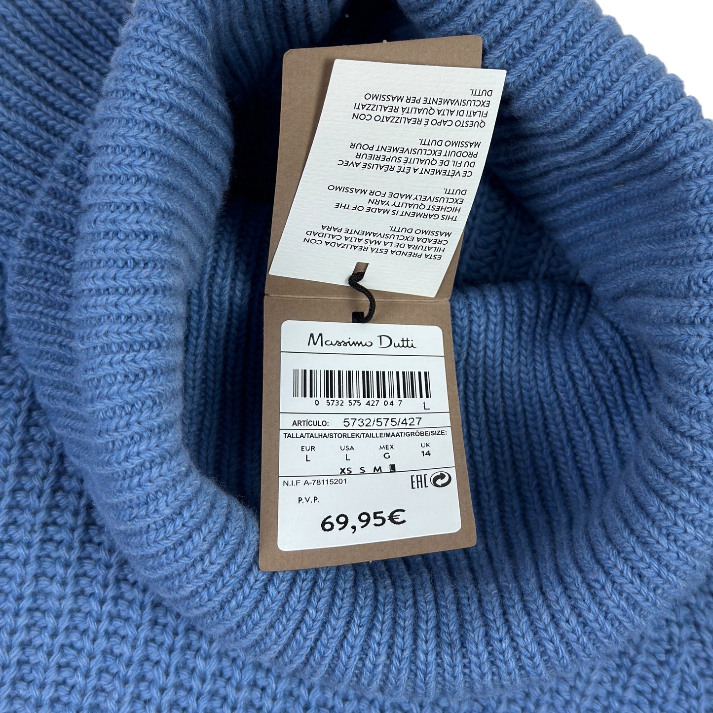 Pulover Massimo Dutti Femei 43% Lână 6% Caşmir - L