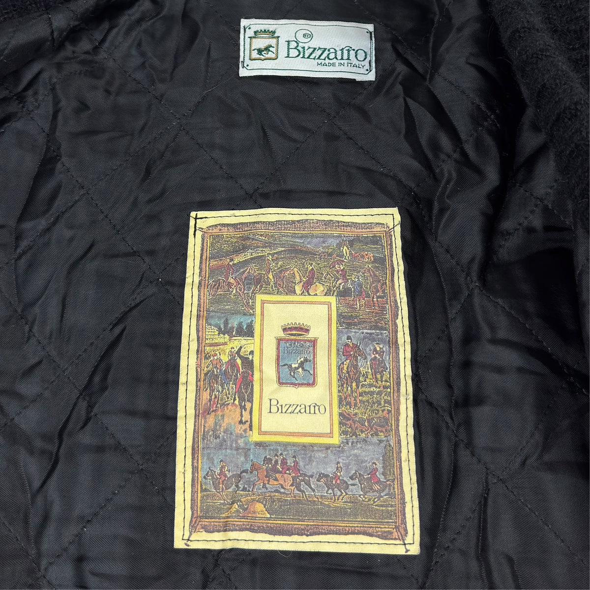 Jachetă Bizzarro Vintage 70% Lână Alpaca + Piele - XXL/XXXL