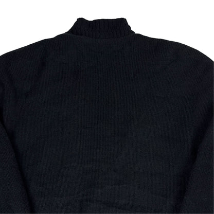 Jachetă Bizzarro Vintage 70% Lână Alpaca + Piele - XXL/XXXL