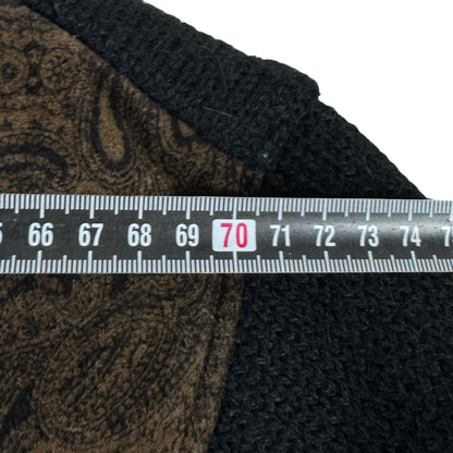 Jachetă Bizzarro Vintage 70% Lână Alpaca + Piele - XXL/XXXL