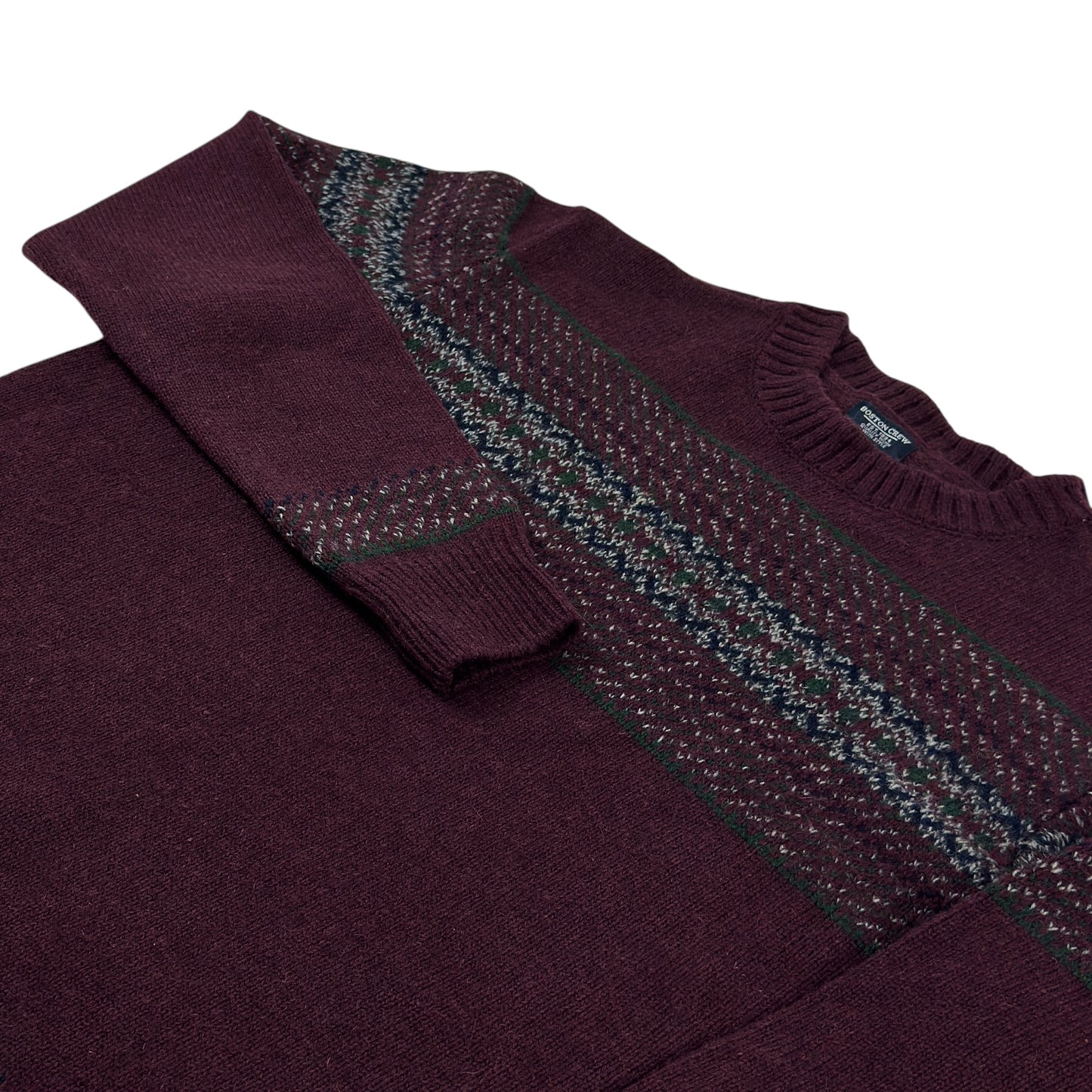 Pulover Boston Crew 80% Lână - M