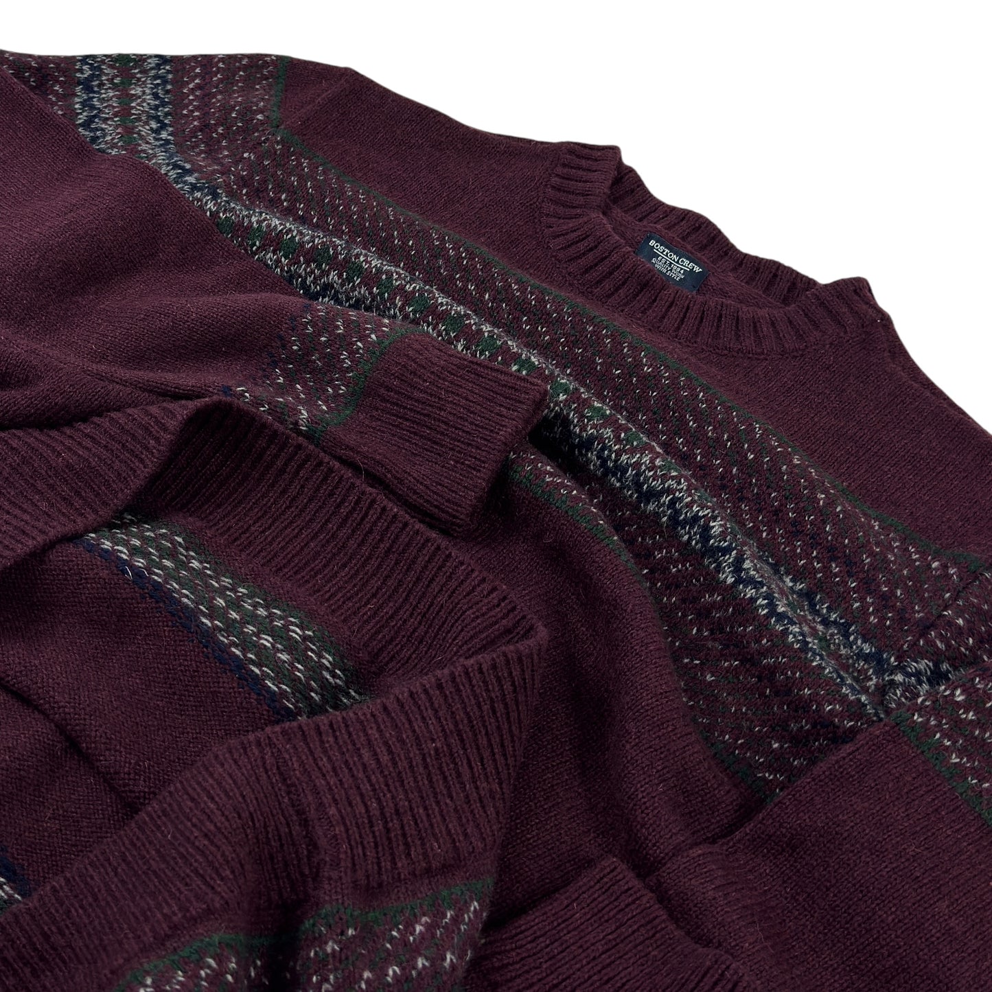 Pulover Boston Crew 80% Lână - M