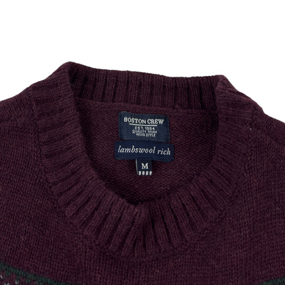 Pulover Boston Crew 80% Lână - M