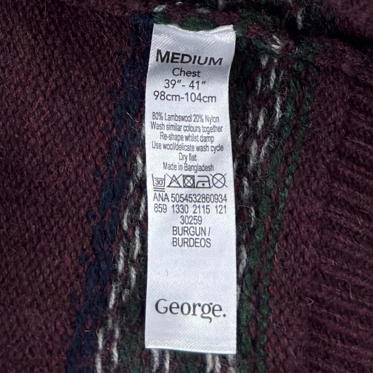 Pulover Boston Crew 80% Lână - M