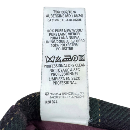 Fustă Marks&Spencer Vintage Femei 100% Lână - L/XL