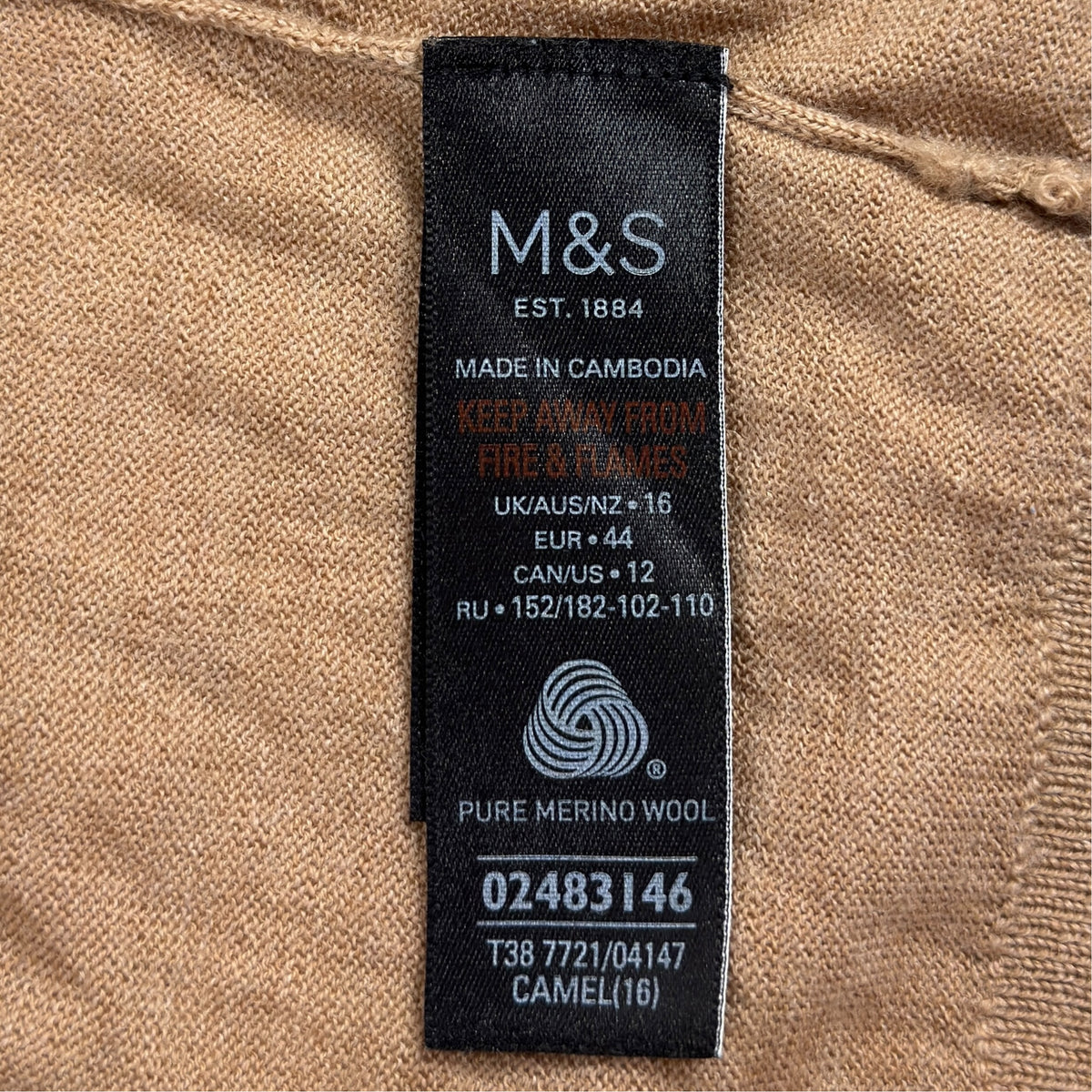 Pulover M&S Femei 100% Lână - L