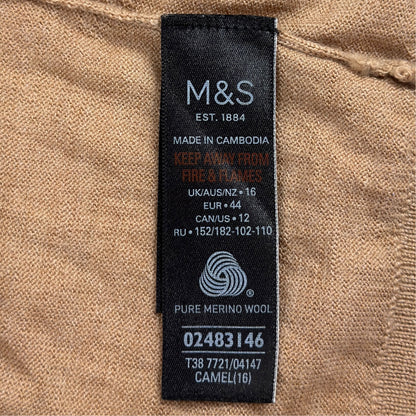 Pulover M&S Femei 100% Lână - L